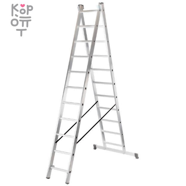 Лестница алюминиевая ВИХРЬ ЛА 2х11, купить с доставкой на дом фото 1 &mdash; Корейские товары для всей семьи(КорОпт)