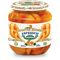 Золотая Долина - Абрикосы отборные в легком сиропе, половинки