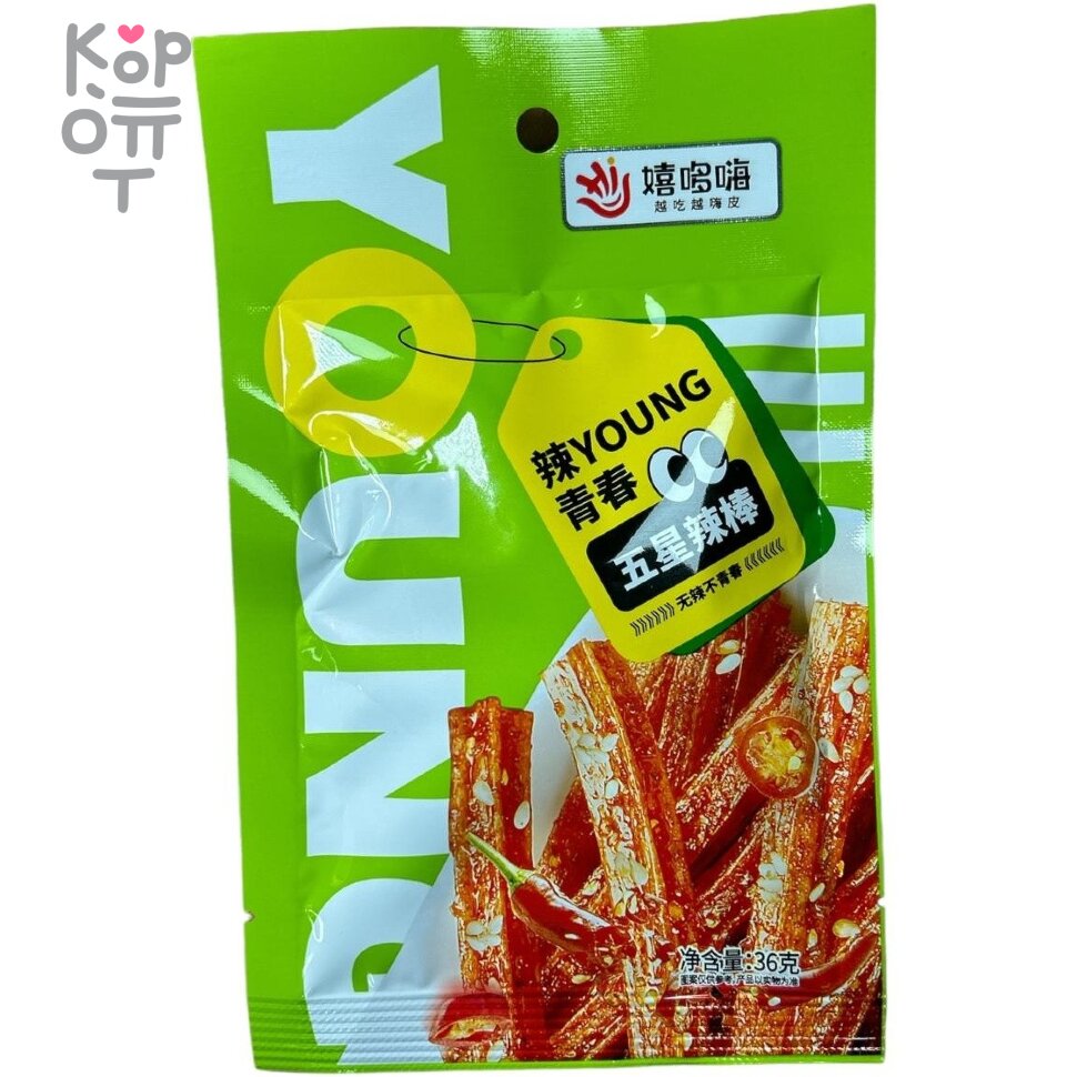 Снэк Young - молодежный, острый, 36гр., купить с доставкой на дом фото 1 &mdash; Корейские товары для всей семьи(КорОпт)