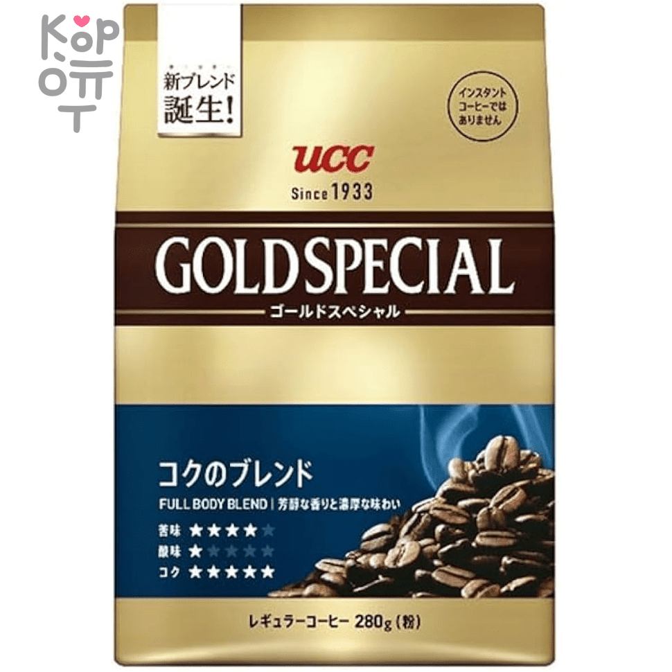 UCC Gold Special Rich Blend Powder - Кофе молотый Спешиал бленд, мелкого помола, 280гр., купить с доставкой на дом фото 1 — Корейские товары для всей семьи(КорОпт)