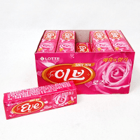 LOTTE Gum EVE Rose - Жевательная резинка со вкусом Розы, 26гр., в упаковке 15 пачек