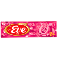 LOTTE Gum EVE Rose - Жевательная резинка со вкусом Розы, 26гр., в упаковке 15 пачек