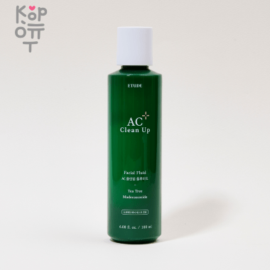 Etude House AC Clean up Facial Fluid - Освежающий флюид для проблемной кожи с экстрактом чайного дерева, 180мл. — Корейские товары для всей семьи(КорОпт)