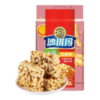 Hsufuchi Egg Sachima Biscuits With Sesame Flavour (2 Packs) - Хрустящий пирог со вкусом кунжута, 160гр.*2уп.