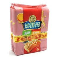 Hsufuchi Egg Sachima Biscuits With Sesame Flavour (2 Packs) - Хрустящий пирог со вкусом кунжута, 160гр.*2уп.