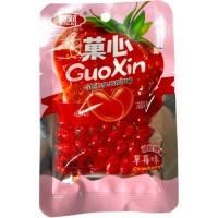 Драже Xicai GuaXin Карамель с фруктовой начинкой с желе со вкусом Клубники и витамином С