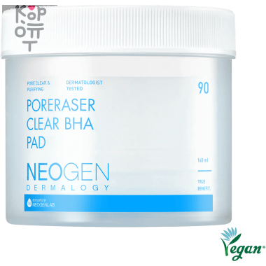 Neogen Dermalogy Poreraser Clear BHA Pad - Пилинг-пэды для глубокого очищения пор 90шт./160мл. &mdash; Корейские товары для всей семьи(КорОпт)