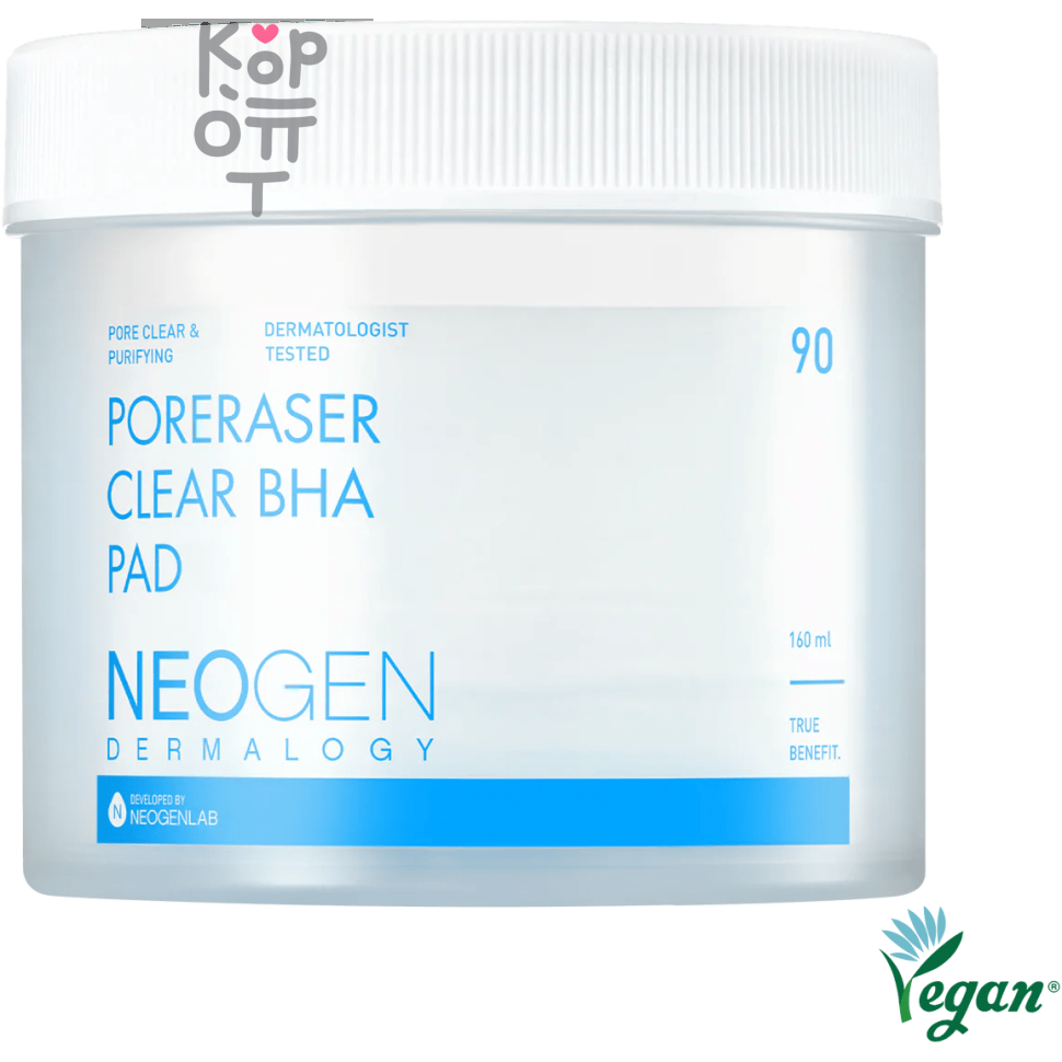 Neogen Dermalogy Poreraser Clear BHA Pad - Пилинг-пэды для глубокого очищения пор 90шт./160мл.