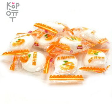 Маршмеллоу Huifuyuan Sandwich Cotton Candy, сэндвич с Апельсиновым джемом &mdash; Корейские товары для всей семьи(КорОпт)