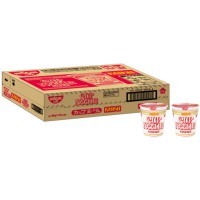 NISSIN Cup Noodle Mini Лапша сублимированная, креветки с соевым соусом, стакан, 36 г