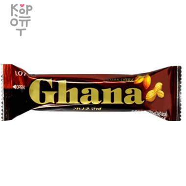 Lotte Ghana Peanut Choco Bar - Шоколадный батончик с арахисом 45гр. — Корейские товары для всей семьи(КорОпт)