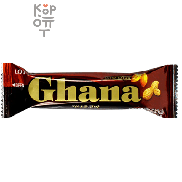 Lotte Ghana Peanut Choco Bar - Шоколадный батончик с арахисом 45гр.