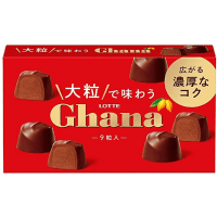 Lotte Ghana Milk Chocolate - Шоколадные конфеты Гана 9шт., 69,3гр.