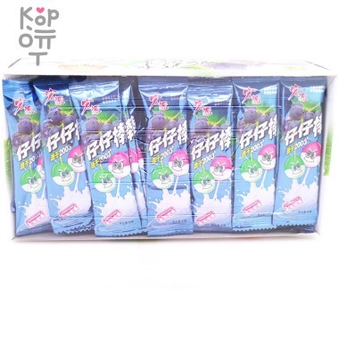 Леденец на палочке Zaizai Виноград со сливками 100% — Корейские товары для всей семьи(КорОпт)