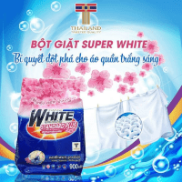 Super White - Стиральный порошок Супер белизна, Стандарт плюс, для любого типа белья, мягкая упаковка, 900 г