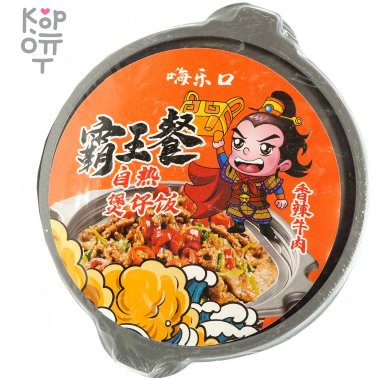 Саморазогревающийся рис Повелитель еды, Острая Говядина, 275гр. &mdash; Корейские товары для всей семьи(КорОпт)