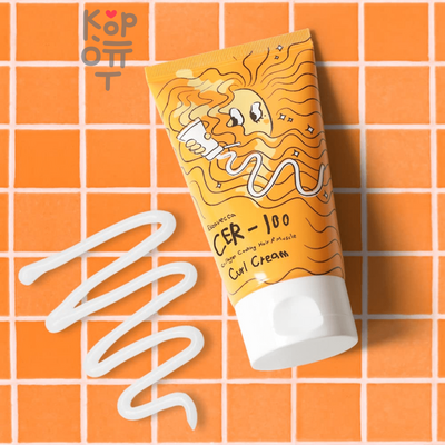 Elizavecca CER-100  Collagen Coating Hair A+ Muscle Curl Cream - Несмываемый крем для вьющихся волос с Коллагеном 120мл.