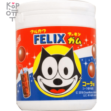 Marukawa Felix Bottle Bubble Gum - Резинка жевательная со вкусом колы, 130гр. — Корейские товары для всей семьи(КорОпт)