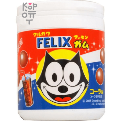 Marukawa Felix Bottle Bubble Gum - Резинка жевательная со вкусом колы, 130гр.