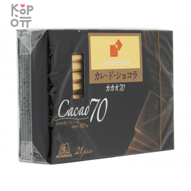 Morinaga Carre de Chocolat - Шоколад Какао 70, 18шт./86гр. — Корейские товары для всей семьи(КорОпт)