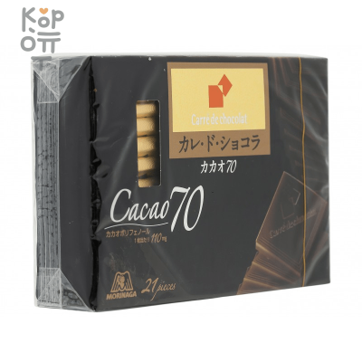 Morinaga Carre de Chocolat - Шоколад Какао 70, 18 шт./86 г
