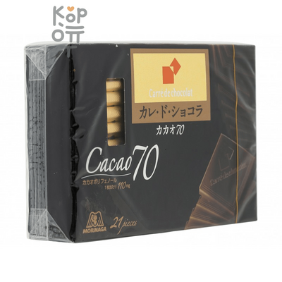 Morinaga Carre de Chocolat - Шоколад Какао 70, 18 шт./86 г