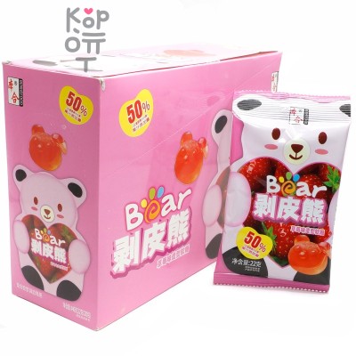 Жевательные конфеты Benhefood Bear Candy Сэндвич Мишка со вкусом Клубники