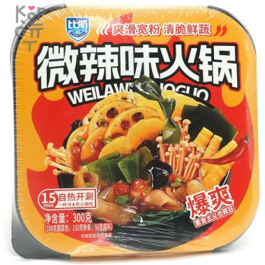 Саморазогревающаяся нежная лапша Биханг с хрустящими овощами, слегка острая, 300гр. &mdash; Корейские товары для всей семьи(КорОпт)