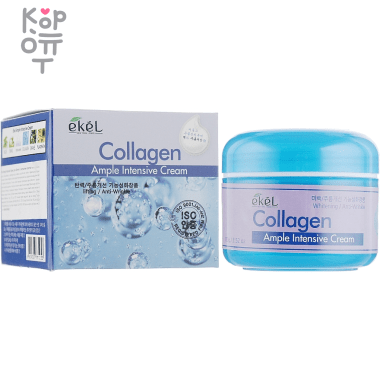 Ekel Ample Intensive Cream Collagen - Ампульный крем для лица с Коллагеном 100гр. — Корейские товары для всей семьи(КорОпт)