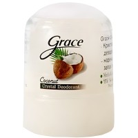Grace Кристаллический натуральный антибактериальный дезодорант Грейс - Кокос для подмышечной области.