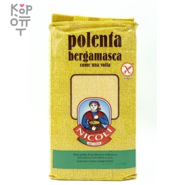 Мука кукурузная Полента Bergamasa, Nicoli, 1кг. &mdash; Корейские товары для всей семьи(КорОпт)