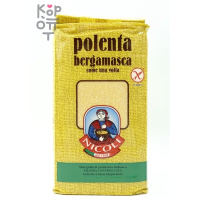 Nicoli Bergamasa Мука кукурузная Полента, 1 кг