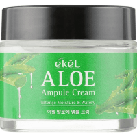 Ekel Aloe Ampule Cream Intense Moisture & Watery - Увлажняющий и регенерирующий ампульный крем для лица с Алоэ 70мл.