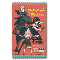 Marukawa Spy Family Chewing Gum Assorted Flavour - Резинка жевательная "Шпионская семейка" (персик, зел. яблоко, йогурт, кола) 10гр.*20шт. в блоке.