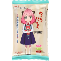 Marukawa Spy Family Chewing Gum Assorted Flavour - Резинка жевательная "Шпионская семейка" (персик, зел. яблоко, йогурт, кола) 10гр.*20шт. в блоке.