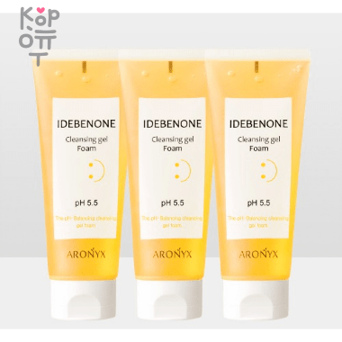 Aronyx Idebenone Cleansing Gel Foam - Гель-пенка для лица отбеливающая с Идебеноном 150мл. — Корейские товары для всей семьи(КорОпт)