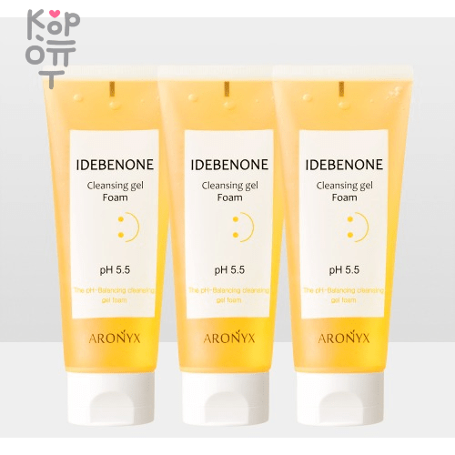 Aronyx Idebenone Cleansing Gel Foam - Гель-пенка для лица отбеливающая с Идебеноном 150мл., купить с доставкой на дом фото 1 &mdash; Корейские товары для всей семьи(КорОпт)