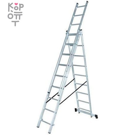 Лестница алюминиевая ВИХРЬ ЛА 3х8, купить с доставкой на дом фото 1 &mdash; Корейские товары для всей семьи(КорОпт)