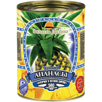 Золотая Долина - Ананасы в легком сиропе, кусочки