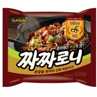 SamYang Chacharoni Blackbean Sauce Ramen Лапша сублимированная с соусом из черных бобов, 140 г