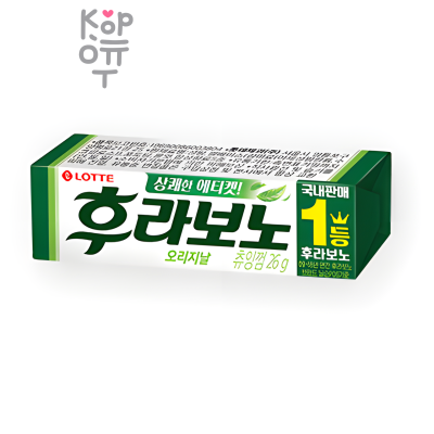 LOTTE Gum FLAVONO - Жевательная резинка со вкусом Мяты, 26 г