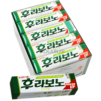 LOTTE Gum FLAVONO - Жевательная резинка со вкусом Мяты, 26 г