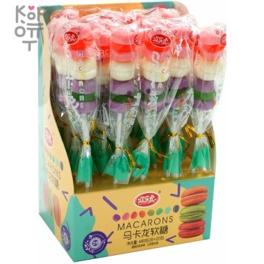 Мармелад жевательный Macarons Huan Le - Макарон Фадж — Корейские товары для всей семьи(КорОпт)