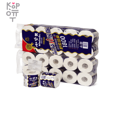 Xiaobaobei - Туалетная бумага &quot;Классическая&quot;, втулка, 4-х слойная, с перфорацией, 28,8м., 240 листов, 10 рулонов в спайке — Корейские товары для всей семьи(КорОпт)