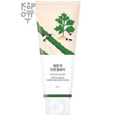 Round Lab Mugwort Calming Cleanser - Успокаивающая пенка для умывания с экстрактом полыни 150мл. 