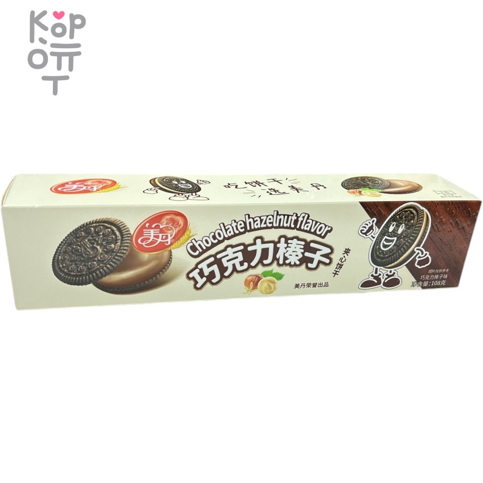 Meidan Bakery Cake - Печенье хрустящее с шоколадной начинкой со вкусом лесного ореха, 108гр., купить с доставкой на дом фото 1 &mdash; Корейские товары для всей семьи(КорОпт)