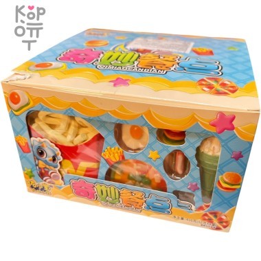 Зефир Yookids Гамбургер сет с фруктовым сиропом — Корейские товары для всей семьи(КорОпт)