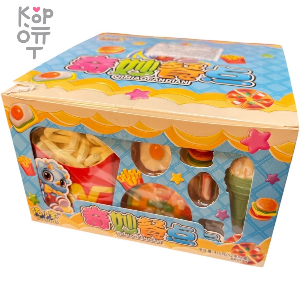 Зефир Yookids Гамбургер сет с фруктовым сиропом, купить с доставкой на дом фото 1 &mdash; Корейские товары для всей семьи(КорОпт)