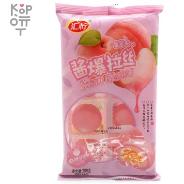 Моти Сэндвич с зефиром и джемом со вкусом Белого Персика, 208гр. — Корейские товары для всей семьи(КорОпт)