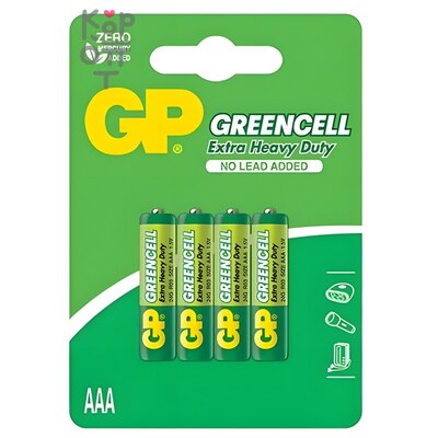 GP Greencell 24G-2CR4 Солевые батарейки AAA